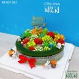  Bánh Sen Sinh Nhật Sen Đá Vườn Thỏ (XR-007-033) 