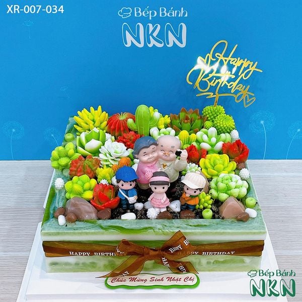  Bánh Sinh Nhật Sen Đá (XR-007-034) 
