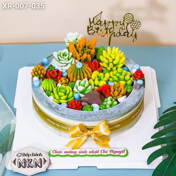  Bánh Sinh Nhật Sen Đá (XR-007-035) 
