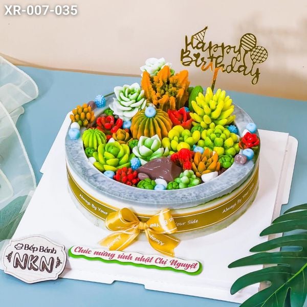  Bánh Sinh Nhật Sen Đá (XR-007-035) 