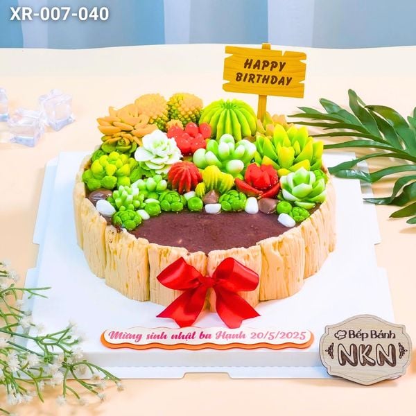  Bánh Sinh Nhật Sen Đá (XR-007-040) 