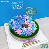  Bánh Sinh Nhật Vườn Sen Đá Tone Galaxy (XR-007-041) 