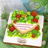  Bánh Sinh Nhật Sen Đá Trái Tim (XR-007-044) 