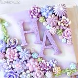  Bánh Sinh Nhật Sen Đá Tone Tím (XR-007-045) 