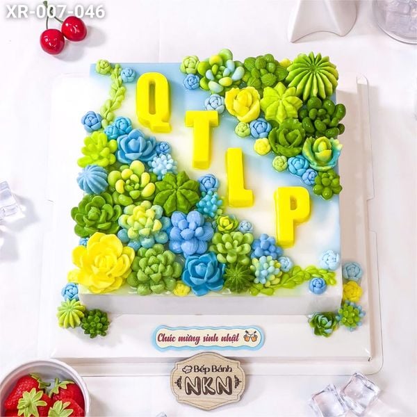  Bánh Sinh Nhật Sen Đá (XR-007-046) 