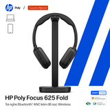  Tai nghe ANC Bluetooth cao cấp HP Poly Focus 625 Fold & đế sạc C56XZAA 