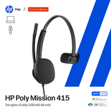  Tai nghe có dây USB một bên tai HP Poly Mission 415 (C01B2AA) 
