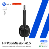  Tai nghe có dây USB một bên tai HP Poly Mission 415 (C01A9AA) 