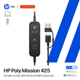  Tai nghe có dây USB hai bên tai HP Poly Mission 425 (C01B6A6) 