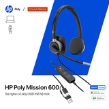  Tai nghe có dây USB HP Poly Mission 600 Series 