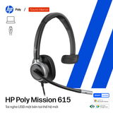  Tai nghe có dây USB một bên tai HP Poly Mission 615 (C01C3AA) 