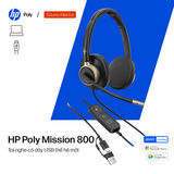  Tai nghe có dây USB HP Poly Mission 800 Series 