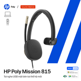  Tai nghe ANC có dây một bên tai USB HP Poly Mission 815 (C01F8A6) 