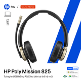  Tai nghe ANC có dây hai bên tai USB HP Poly Mission 825 (C01FCA6) 