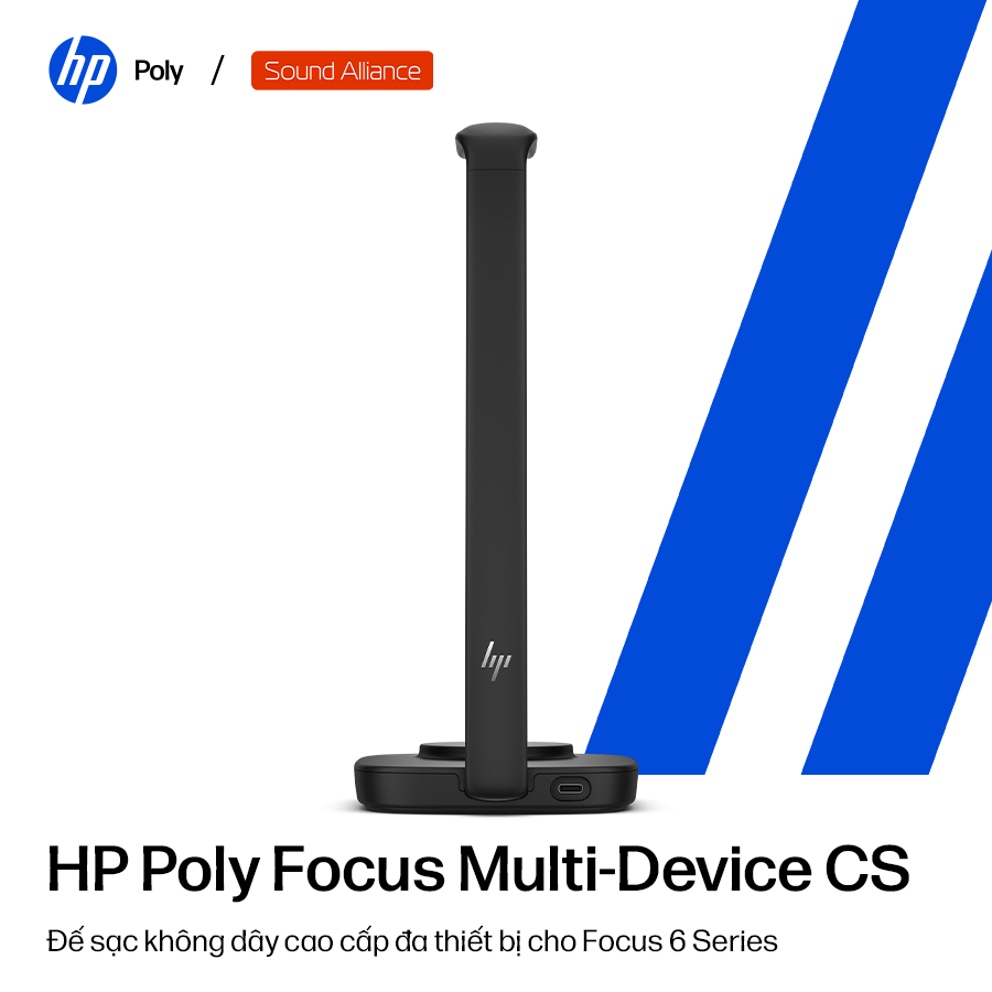  Đế sạc không dây đa thiết bị HP Poly Focus Multi-Device (C56Y1AA) 
