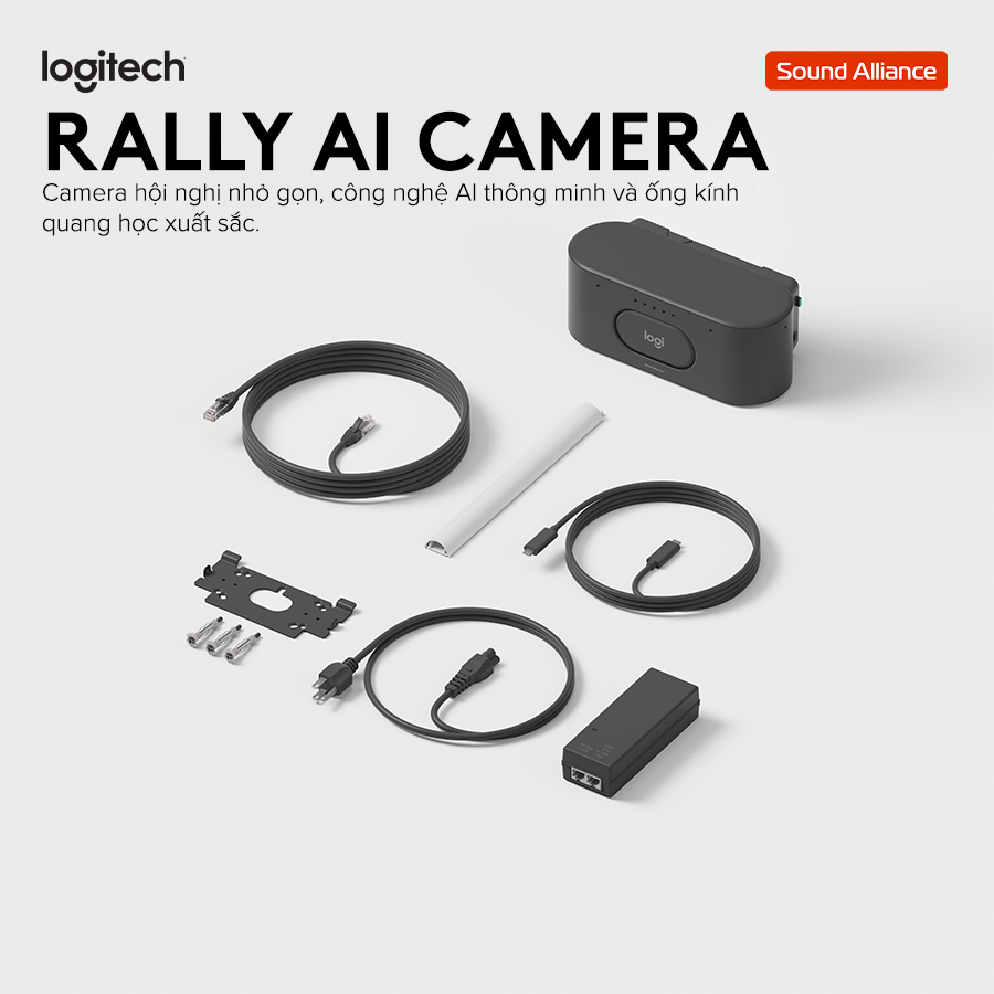  Camera thông minh Hội nghị Truyền hình Logitech Rally AI (960-001808) 