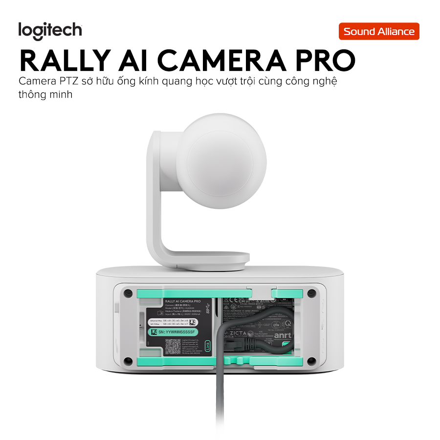  Camera thông minh Hội nghị Trực tuyến Logitech Rally AI Pro 960-001779 