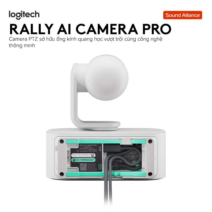  Camera thông minh Hội nghị Trực tuyến Logitech Rally AI Pro 960-001779 