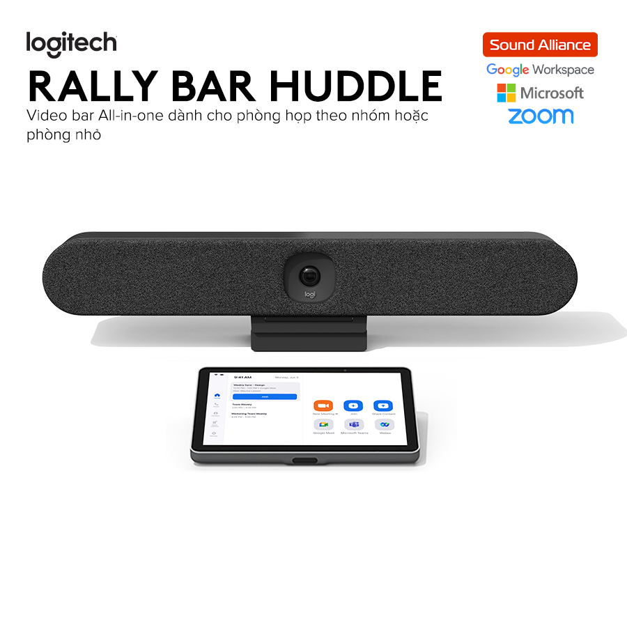  Camera Hội nghị Truyền hình Logitech Rally Bar Huddle (960-001577) 