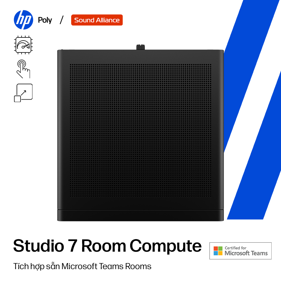  Máy tính hỗ trợ họp trực tuyến HP Poly Studio 7 Room Compute (DS1G9AW) 