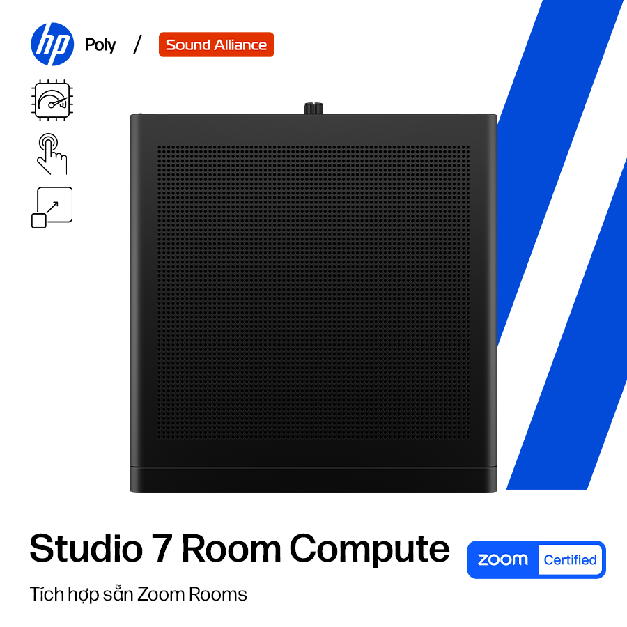  Máy tính hỗ trợ họp trực tuyến HP Poly Studio 7 Room Compute (DS1R5AW) 