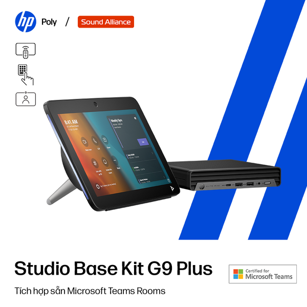  Bộ máy tính họp trực tuyến HP Poly Studio Base Kit G9 Plus (A3LU8AA) 
