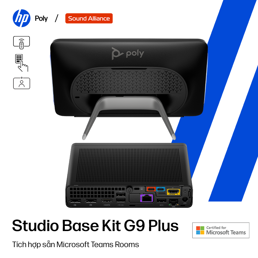  Bộ máy tính họp trực tuyến HP Poly Studio Base Kit G9 Plus (A3LU8AA) 
