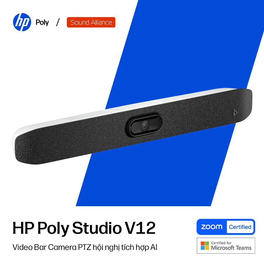  Camera hội nghị truyền hình Poly Studio V12 (A9DD8AA) 