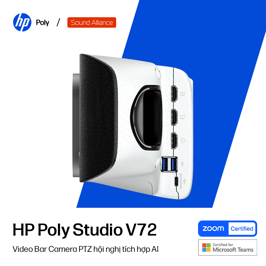  Camera hội nghị truyền hình Poly Studio V72 (AV1E3AA) 