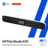  Thiết bị hội nghị truyền hình Poly Studio X32 và TC10 (A3SV8AA) 