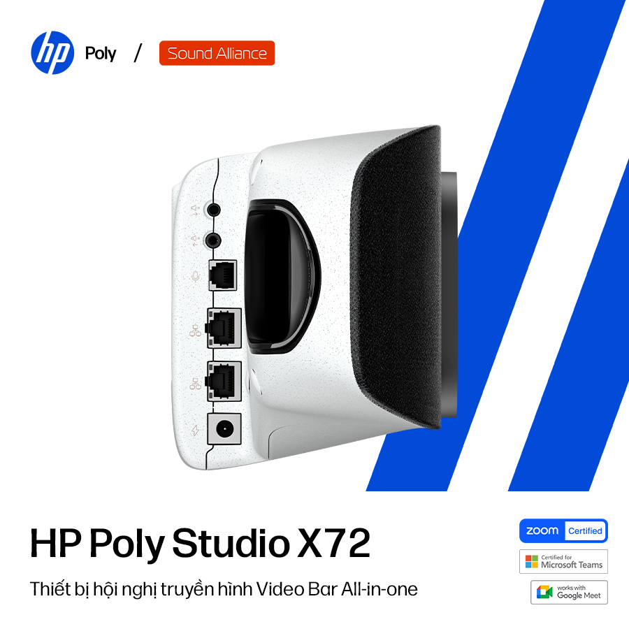  Thiết bị hội nghị truyền hình Poly Studio X72 và TC10 (A4MA7AA) 