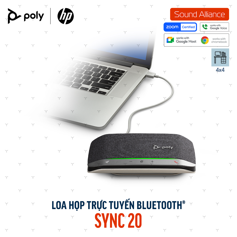  Loa Hội nghị Bluetooth HP Poly Sync 20 (B95VJUT) 