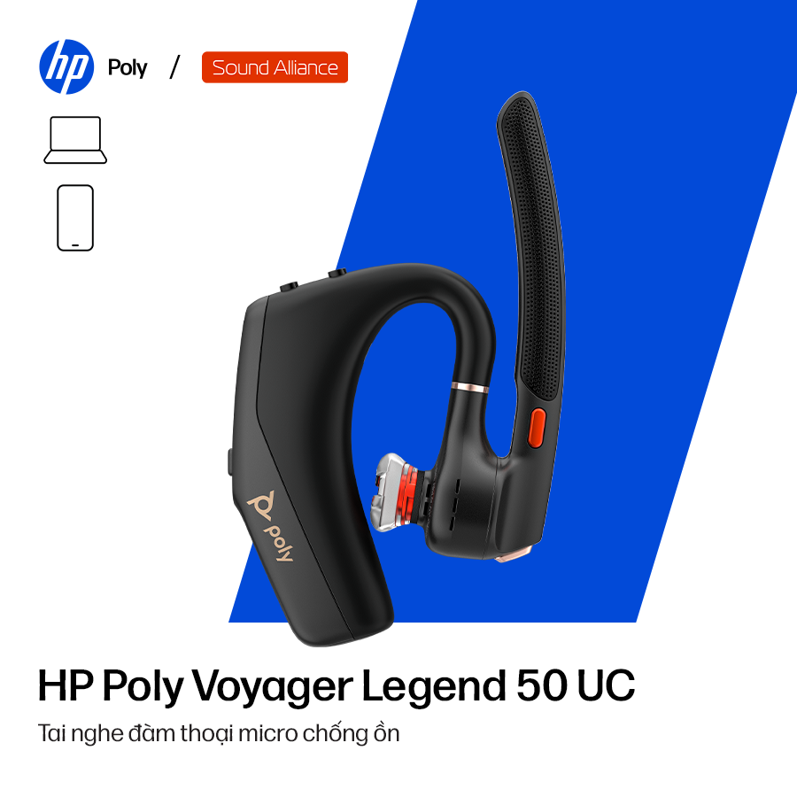  Tai nghe đàm thoại không dây Poly Voyager Legend 50 UC (AT9M9AA) 