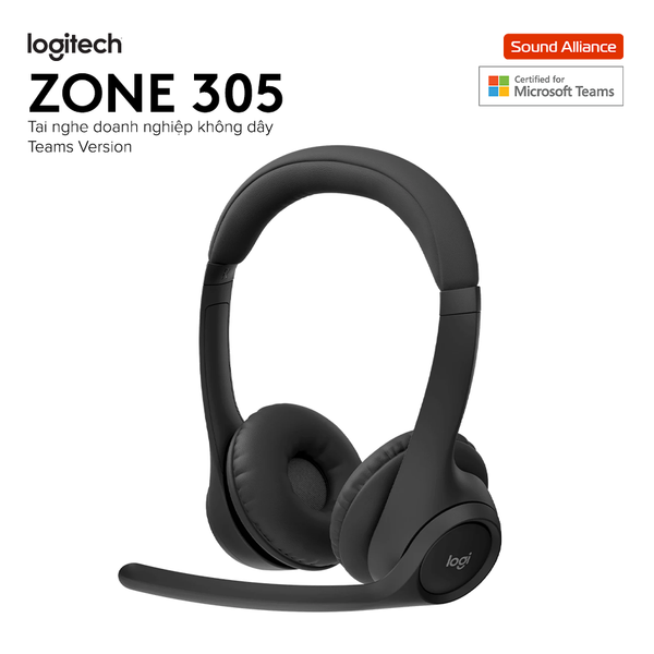  Tai nghe không dây Bluetooth Logitech Zone 305 (981-001459) 