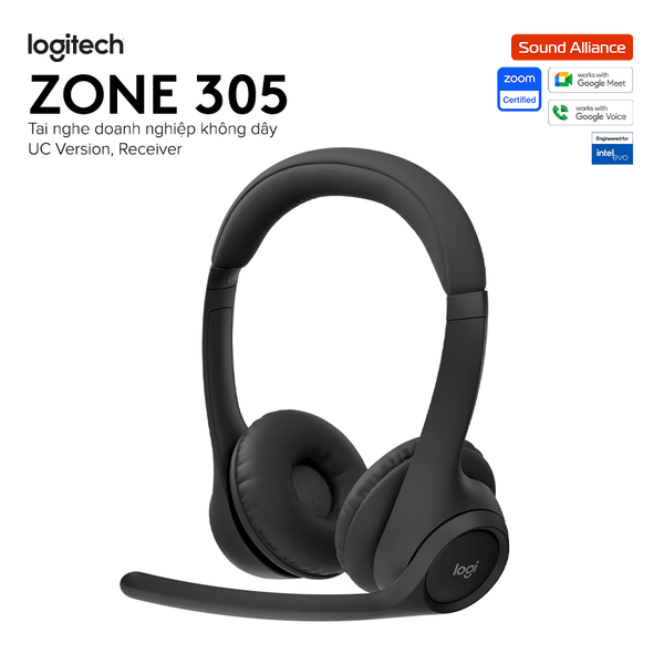  Tai nghe không dây Bluetooth Logitech Zone 305 (981-001454) 