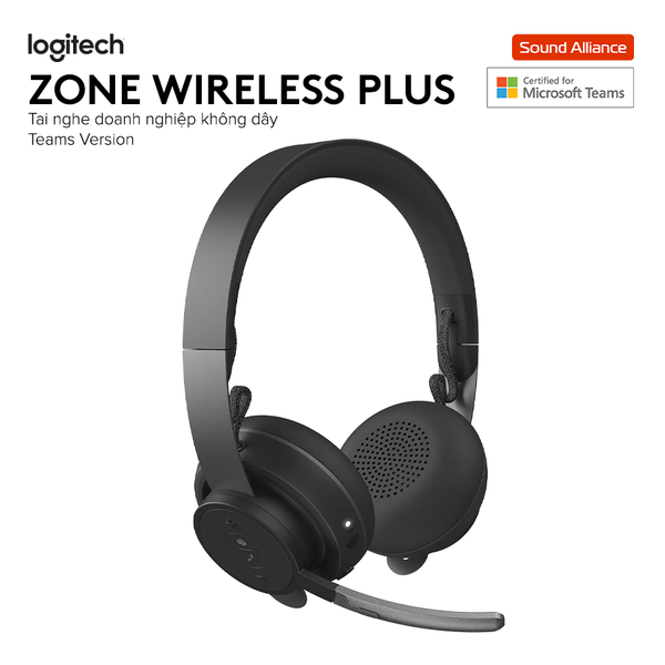  Tai nghe ANC Bluetooth Logitech Zone Wireless Plus (981-000860) 