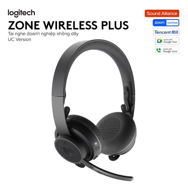  Tai nghe ANC Bluetooth Logitech Zone Wireless Plus (981-000920) 