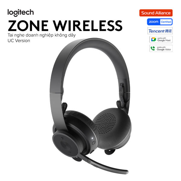  Tai nghe ANC Bluetooth Logitech Zone Wireless (981-000915) 