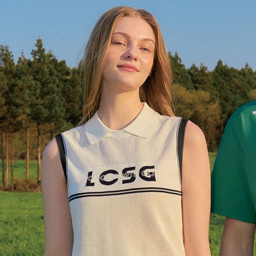 Áo len gile le coq golf Nữ GQ322LKV71-LBGE