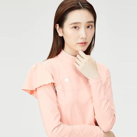 Áo dài tay cổ 3P le coq golf Nữ QGWUJB10-PK00