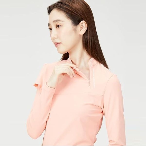 Áo dài tay cổ 3P le coq golf Nữ QGWUJB10-PK00