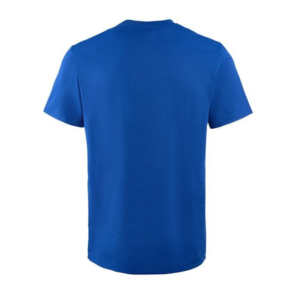 Áo thun nam Le Coq QQ223TRS51 màu xanh, phom regular fit