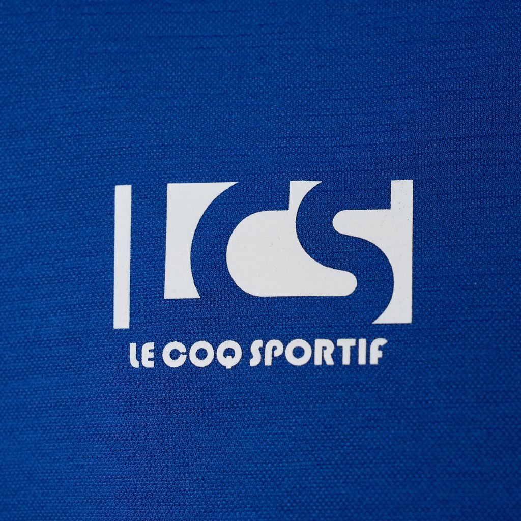 Chi tiết chất liệu Askin mát lạnh áo Le Coq QQ223TRS51 xanh