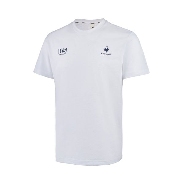 Áo thun nam Le Coq Sportif trắng QQ223TRS51 mặt trước