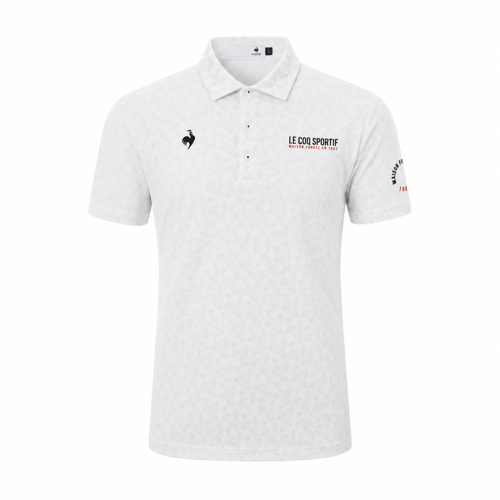 Áo Polo le coq golf Nam LG6SHS01MV-WH00
