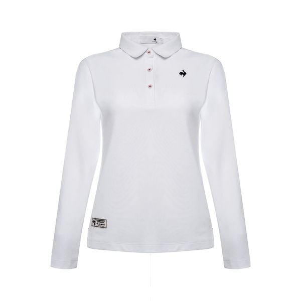 Áo dài tay có cổ le coq golf Nữ LG6SLS01LV-WH00