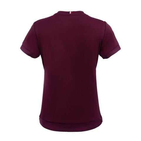 Áo T-shirt nữ đỏ rượu thể thao thoáng mát khử mùi hạn chế tia UV