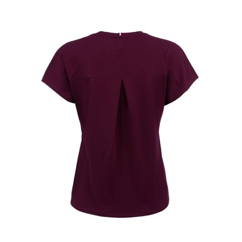 Áo T-shirt nữ đỏ rượu vang thoáng mát co giãn khử mùi cao cấp