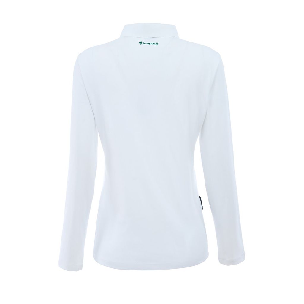 Áo dài tay có cổ le coq golf Nữ GQ322LTL81-WHTE