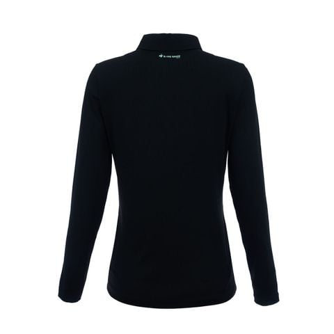 Áo dài tay có cổ le coq golf Nữ GQ322LTL81-BLCK